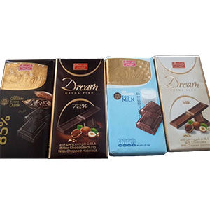 لوح شوكولاتة متعدد النكهات 60 غرام لوح شوكولاتة متعدد النكهات 60 غرام